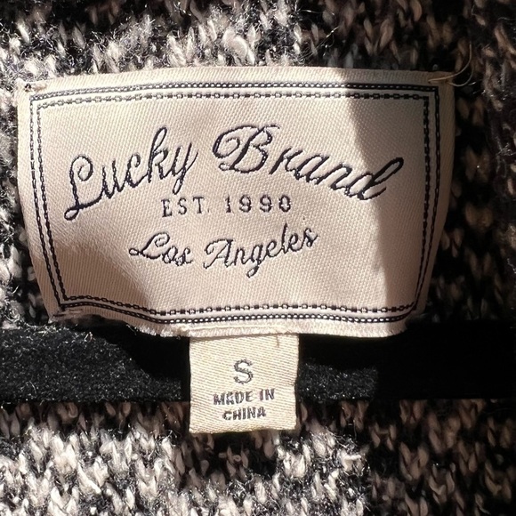 🌻Lucky Brand Stargazer Long Wool Blend Cardigan Sweater Size Small - Picture 11 of 13